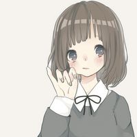 短发休闲女卡通头像