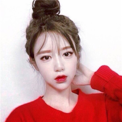 qq头像红色控女生