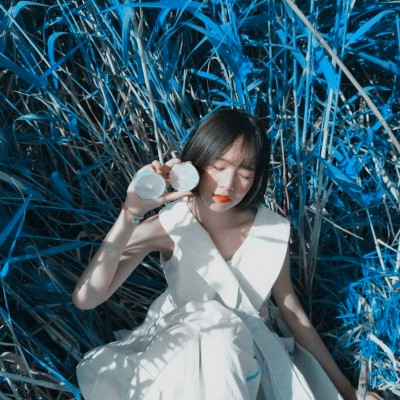 唯美绿色森系头像