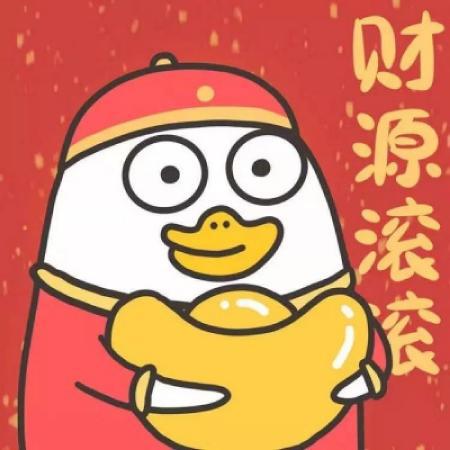 红色背景图卡通头像