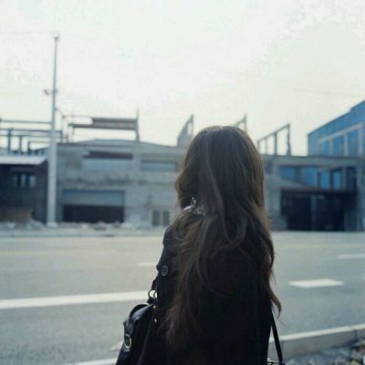 头像图片微信女生背影长发