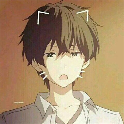 黑暗系二次元男头像