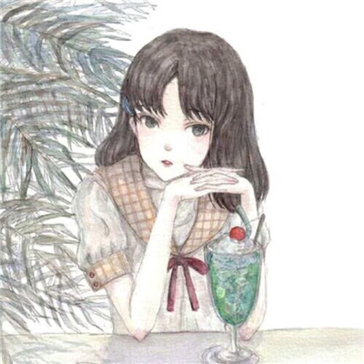 头像女手绘高冷