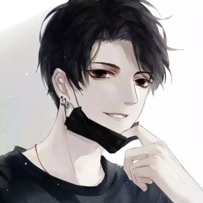 二次元头像男高冷帅气丧气