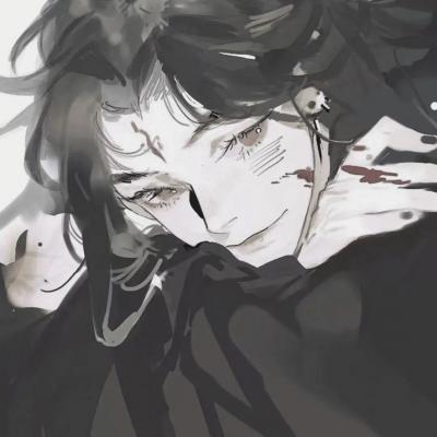 男生二次元头像黑暗系