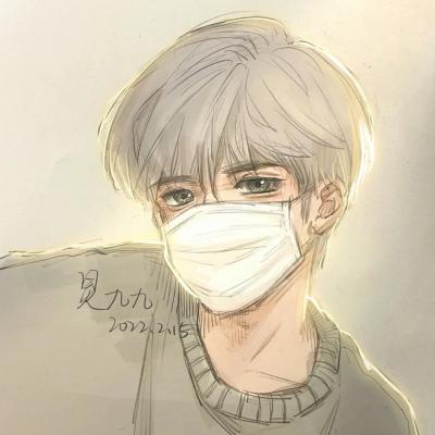 微信头像男手绘