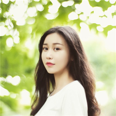女生唯美意境头像侧面阳光