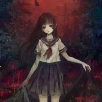蓝色系头像女卡通