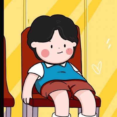 低调不明显情侣头像卡通