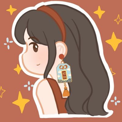红色喜庆女生头像图片2023