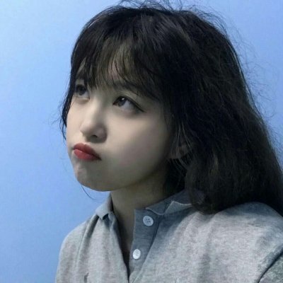 高清蓝色系女头像
