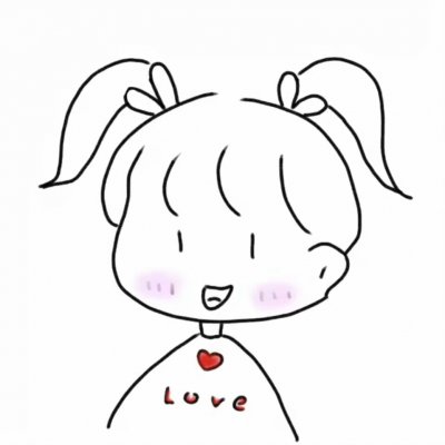 简笔画女生头像q版
