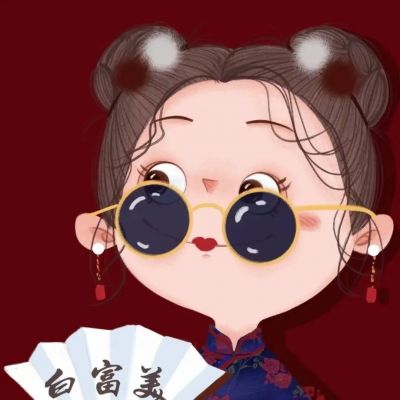新年头像卡通红色系列
