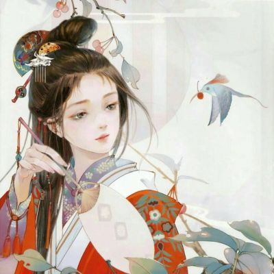 戴着面纱的古风头像