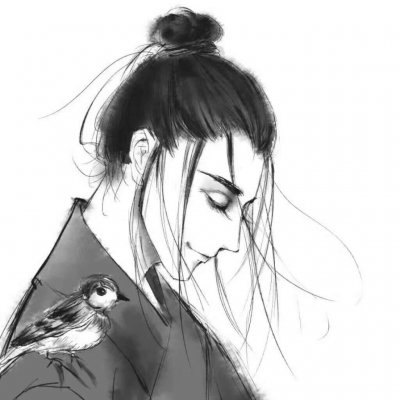 九尾狐头像暗系古风男