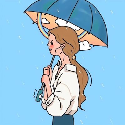 女生头像小清新可爱手绘